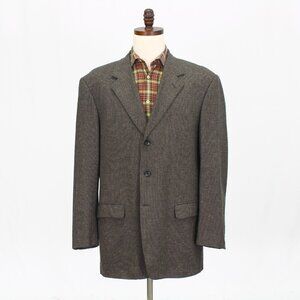 Pal Zileri 48R Brown Blazer Sport Coat Jacket 3-Button Solid Y571